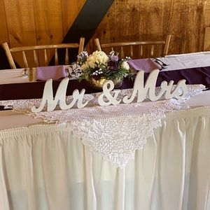 Assorted Wedding Signage- Mr & Mrs signs, reserved tent signs
